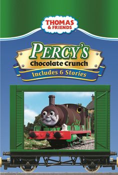 the thomas and friends dvd cover for peppy's chocolate crunch includes 6 stories