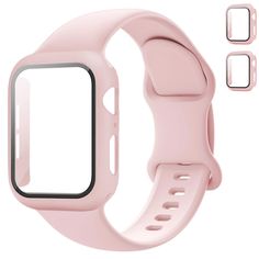 PRICES MAY VARY. 【Compatible Models】 : Tempered Glass & Cover Case+Sport Band Compatible with Apple watch Series 9 8 7 6 5 4 3 2 1 SE/2nd generation, Apple Watch Se Band,Apple Watch Ultra/Ultra2 49mm,iWatch bands 40mm 44mm 41mm 45mm 38mm 42mm,Apple Watch Bands for Women Men. ----- Seven sizes are available for you to choose 38/40/41/42/44/45/49 mm,Please choose the correct size according to the dial of your applewatch Accessories 【Design inspiration】: Designed to add Overall style to your pretty Apple Watch Waterproof, Apple Watch Cases, Apple Watch Bands For Women, Iphone Watch Bands, Iphone Watch, New Apple Watch, Apple Watch Case, Apple Watch Accessories, Watch Ultra