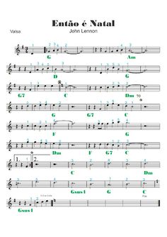 sheet music with the words entre e'natl written in green and black