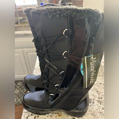 Thermo Lite Waterproof Boots Zipper Faux Fur Lining Size 7 Maine Woods, Boots Zipper, Wood Shoes, Waterproof Boots, Winter Rain, Rain Boots, Maine, Faux Fur, Size 7