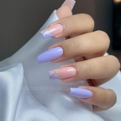 Lilac Nails, Purple Acrylic Nails, Purple Nail Designs, Lavender Nails