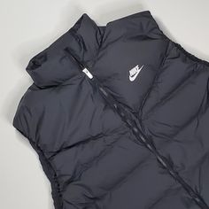 Nike Wmns Therma-Fit Down Fill Windrunner Vest Womens: Size Xl Loose Fit Color: Black Style Code: Dq6896-010 Condition: New With Tags All Items Listed Are 100% Authentic, Purchase With Confidence. Black Athleisure Outerwear For Winter Sports, Nike Girl Outfits, Nike Vest, Vest Womens, Nikes Girl, Black Vest, Sleeveless Jacket, Down Vest, Black Style