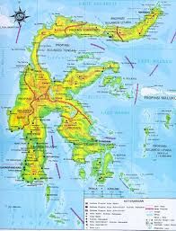 a large map of the philippines with all major cities and towns on it's sides