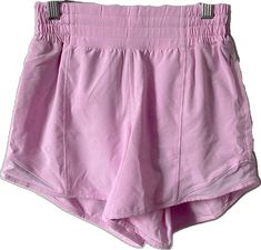 Pink Athletic Shorts With Elastic Waistband For Yoga, Spring Pink Athletic Shorts For Yoga, Pink Athletic Shorts With Elastic Waistband For Running, Pink Go-dry Athletic Shorts For Yoga, Pink Activewear For Light Exercise With Elastic Waistband, Pink Go-dry Yoga Shorts, Pink Short Bottoms For Light Exercise, Pink Athletic Shorts For Light Exercise, Pink Athleisure Athletic Shorts For Light Exercise