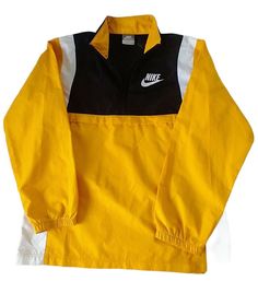 Vintage 90s NIKE Windbreaker Light Jacket Youth Size M 10-12 Yellow Black White. Condition is "Pre-owned". Shipped with USPS Priority Mail. 90s Nike Windbreaker, 90s Nike, Nike Windbreaker, Light Jacket, Yellow Black, Priority Mail, Vintage 90s, Rain Jacket, Black White