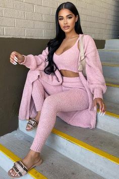 Living In It 3 Piece Legging Set - Plum, Matching Sets | Fashion Nova Living In It Cozy 3 Piece Set Fashion Nova, Birthday Hairstyle, Humble Hustle, Better Instagram, Winter Cabin, Maxi Cardigan, Chill Outfits, Loungewear Women, Womens Black Dress