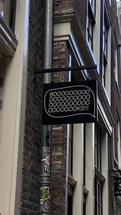 a street sign hanging from the side of a building