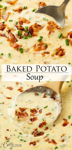 This Baked Potato Soup has a thick and creamy broth that’s loaded with bacon and chives, cheddar cheese, sour cream, and smooth potatoes. It’s the ultimate comfort food and so easy to make! Baked Potato Soup Welp, this should have been the first recipe that I ever made on the blog. It’s the ultimate comfort food, and quite possibly […] Fall Soup Recipes, Baked Potato Soup, Fall Soups, Think Food, Health Dinner Recipes, Easy Soups, Easy Soup Recipes, Potato Soup, Fall Recipes