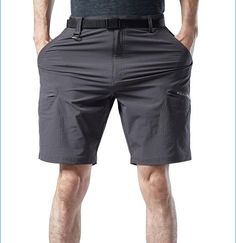 Men Outdoor Cargo Shorts Quick Dry Wear-Resistant Lightweight Relaxed Fit Gray Bottoms With Pockets For Outdoor Activities, Summer Hiking Short Cargo Pants, Outdoor Bottoms With Built-in Shorts, Short Pants With Pockets For Outdoor Activities, Summer Outdoor Activity Shorts, Short Hiking Cargo Pants With Functional Pockets, Short Cargo Pants For Hiking With Functional Pockets, Short Cargo Pants For Hiking, Short Hiking Pants With Side Pockets