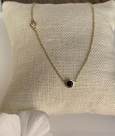 Dainty Sapphire bezel Set Necklace in 14k Yellow  Gold .Metal...........14k Yellow gold Pure gold / not plated —-Genuine Sapphire —-finish....Polish —lobster clasps closure—0.20Ct  ( Sapphire)—minimalist style —Diamond weight....0.12CT —- f color - VS1 —DAINTY NECKLACE*—-beautiful delicate NECKLACE*— sizes available 16, 18, 20 inches long Bezel Set Necklace, Bezel Earrings, Gold Diamond Engagement Rings, Gold Diamond Wedding Band, Set Necklace, White Gold Band, Bezel Diamond, Diamond Pendant Necklace, Pure Gold