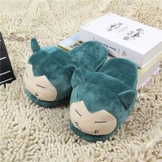 Pokemon Slippers, Cartoon Slippers, Snorlax Pokemon, Plush Shoes, Women Anime, Winter Slippers, Kids Slippers