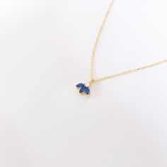 Your Sapphire Flower Pendant is stylish, dainty and pretty ideal for everyday use. Details of solid gold handmade Triple Sapphire Jewelry are very eye-catching. It is a great gift for your loved ones. This jewelry will be an indispensable piece of yours. This meaningful September Birthstone Necklace with high quality handwork will be a legacy you can leave to your family its. * Sapphire Lotus Necklace Details * Material / Gold Kt : This elegant necklace is made of 14k and 18k Solid Gold * Availa Minimalist Blue Necklace For Anniversary, Blue Pendant Necklace For Birthday Gift, Elegant Blue Jewelry For Birthday Gift, Dainty Blue Jewelry For Party, Blue Dainty Necklace With Clavicle Chain, Dainty Blue Necklace With Delicate Chain, Blue Pendant Necklaces For Birthdays, Blue Pendant Necklace For Birthday, Blue Round Necklace For Birthday Gift