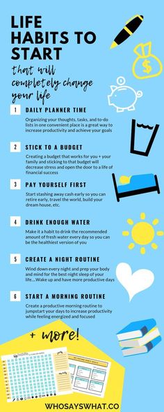 Are you ready to improve your life and happiness? Then you'll enjoy these 12 life habits to start to make your life better. These healthy life habits will increase your happiness and decrease your stress. If you're ready to live healthy + happy then these habits to make life better are perfect for you. #healthyhabits #lifehabits #habitstostart #healthyhabitstostart #lifehabitstostart Habits To Start, Life Habits, Live Healthy, Positive Habits, Good Habits, Healthier You, Self Improvement Tips, Healthy Happy, Change Your Life