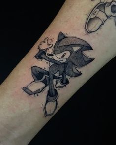 an inked sonic the hedgehog tattoo on the arm