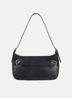 Shoulder bag  Faux leather material  Adjustable shoulder strap  Silver-toned hardware  Zip fastening   L 27cm x H 14cm x D 4cm / L 10.6in x H 5.5in x D 1.5in Pu Bag, Sweatshirt Set, Loafer Sneakers, Outerwear Outfit, Shoulder Bag Black, Knit Sweatshirt, Casual Tank Tops, Heeled Loafers, Floral Dress Black