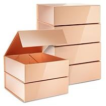 three open boxes stacked on top of each other