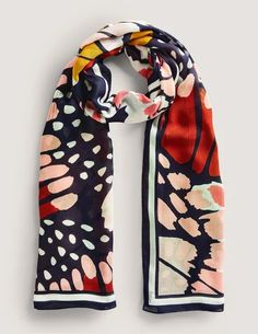 Printed Modal Scarf Scarf Trends, Sarong Wrap, Boden Uk, Handbag Handles, Elegant Bags, Chic Accessories, Spring 2024, Chanel Shoes, Sarong