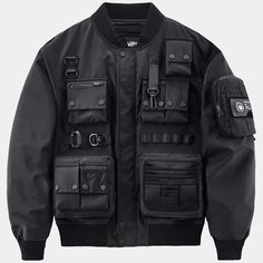 Jaket Motor, Techwear Fashion, Unique Jackets, Versatile Jacket, Frock Coat, Flight Jacket