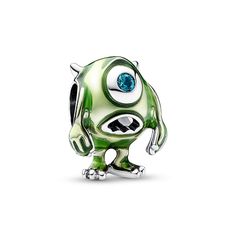 From Pandora, capture the power of laughter and friendship with the Disney Pixar Mike Wazowski Charm. This sterling silver charm with hand-applied green enamel captures Mike's iconic facial expression and single eye, set with a green man-made crystal. The enamel is transparent, giving him a metallic sheen thanks to the shine of the sterling silver underneath. Style him together with his buddy Sulley and our other charms from the Disney x Pandora collection, for a bracelet that reminds you of you Disney Pandora Charms, Monster Academy, Disney Pandora Bracelet, Disney Engagement Rings, Charms Disney, Pandora Bracelet Ideas, Disney Pandora, Pandora Charms Disney, Pandora Collection