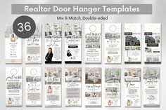 the realtor door hanger templates are ready to be used for your business