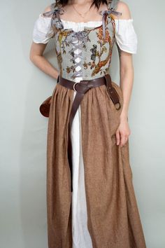 Pirate Core, Medieval Corset, Angel Oc, Fair Outfit, Fun Dresses, Medieval Era, Mode Steampunk, Jacobean Floral