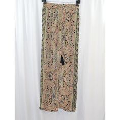 Chelsea & Theodore Women's Multicolor Paisley Print Lightweight Wide Leg Pull On Pants. Size Xs, New With Tags. Elastic/Drawstring Waist. 100% Polyester. They Have Pockets! Waist, Lying Flat, Approx. 12'' Rise Approx. 10.5'' Inseam Approx. 27.5'' 007405-67 Spring Patterned Loungewear Pants, Casual Multicolor Paisley Print Bottoms, Multicolor Boho Print Bottoms For Spring, Spring Multicolor Boho Print Bottoms, Paisley Print Trousers For Spring, Multicolor Paisley Print Pants For Spring, Spring Paisley Print Trousers, Spring Multicolor Paisley Print Pants, Spring Wide-leg Pants With Paisley Print