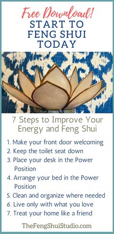 a poster with instructions for how to use the lotus flower in your home or office