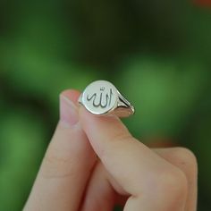 Custom Arabic Signet Ring will be handmade with your desired, This ring will be great gift for your favorite people, Family member and girlfriend. You will love this dainty Ring * Material: High Quality Solid 925 Sterling Silver FINISH: sterling silver-gold plated- rose gold plated ★ HOW TO PLACE YOUR ORDER; *Please select your desired material from the menu while adding to card. Please write your desired SIZE-NAME-MATERIAL choice as a note at check out. (You may leave the note on the personaliz Hypoallergenic Spiritual Wedding Jewelry, Hypoallergenic Spiritual Jewelry For Wedding, Handmade Adjustable Sterling Silver Engraved Ring, Adjustable Stamped 925 Jewelry As Gift, Adjustable Symbolic Personalized Signet Ring, Handmade Symbolic Signet Ring For Wedding, Symbolic Adjustable Rings As Gifts, Adjustable Personalized Symbolic Signet Ring, Personalized Adjustable Symbolic Signet Ring