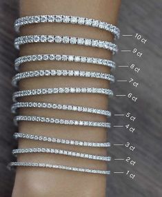 #ad Top Seller for Natural Diamond Tennis Bracelet in 10K/14K Yellow/White/Rose Gold 6 7 8 , Jewelry Watches Diamond Bracelet Design, Diamond Huggies, Bracelet Tennis, Diamond Tennis Bracelet, Initial Jewelry, Diamond Bangle, Tennis Bracelet Diamond, Anklet Bracelet, Bracelet Argent