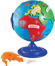 an image of a globe with animals around it