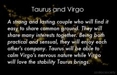 taurus and virgo poem