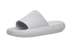 PRICES MAY VARY. Soft and Flexible upper and outsole Water proof soft foam slippers Molded Cushion footbed Non slip outsole slide 1.75 Inch platform slippers sandal Slip into these cute and extremely comfortable squishy slides. These slides are made out of a super soft, flexible, and water proof material. Pillow Slides, Comfy Pillow, Comfy Pillows, Comfy Sandals, Womens Khakis, Grey Pillows, Platform Slippers, Christmas Vibes, Slipper Sandals