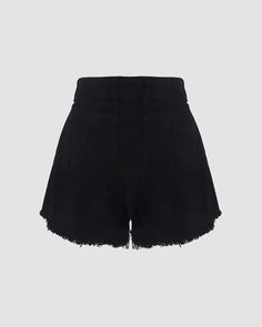 Model (WearingS):鈥⒚?/span>Height: 178cm | Bust: 89cm | Waist: 60cm | Hip: 89cm
Details: Black high-waist shorts with cut-out details
Length: Short
Materials: 95% Cotton + 5% Spandex
 * Note: All new denim products come with button holes knitted to make sure such product is 100% new from suppliers Skirt Heels, Black High Waisted Shorts, Button Holes, Black High Waist, Crop Top Blouse, Knit Midi Dress, Knitwear Cardigan, Cardigan Jacket, Black Denim Shorts