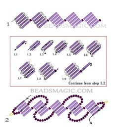 the instructions for how to make beaded bracelets