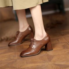 As low as $62.00 Heeled Oxford Shoes, High Heel Oxford Shoes, Shoes Business Casual, High Heel Oxfords, Shoes Business, Womens Footwear, Classic Leather, Womens Oxfords, Business Casual