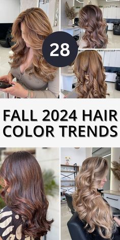 28 Stunning Fall 2024 Hair Color Trends to Transform Your Look - divagaze.com Fall Hair Trends For Brunettes, Hair Colour Long Hair Color Trends, Fall Hair Colors For Auburn Hair, Hair Color Trend Fall 2024, Hair Colors For 2024 Fall, All Over Fall Hair Color, Summer/fall Hair Color, Fall Blonde Curly Hair Color, New Fall Hair Colors 2024