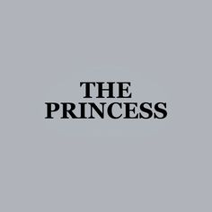 the princess logo on a gray background with black text that reads,'the princess '