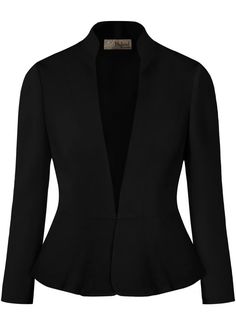 PRICES MAY VARY. CLASSIC DESIGN: Form fitting and stretchy everyday blazers Plus Size Available OCCASIONS: Suitable for both casual and formal wear; A versatile alternative to the thicker formal blazers; Ideal for occasions such as work, business trips, meetings, dinner dates, and hangouts VARIOUS SELECTIONS: Different Colors to Choose From, Pick yours! Versatile casual and office Open-Front blazer jacket featuring Ruched Sleeve, suitable for work or everyday. Designed to be wear even in hotter Formal Jackets For Women, Office Elegant, Formal Blazer, Elegant Blazers, Casual Tanks, Open Front Blazer, Women Office, Casual Work, Work Office