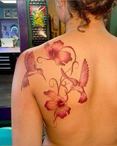 Hibiscus Tattoo, Cute Hand Tattoos, Pretty Hand Tattoos, Tasteful Tattoos, Spine Tattoos For Women, Tattoos For Black Skin, Red Ink Tattoos, Pretty Tattoos For Women, Dope Tattoos For Women