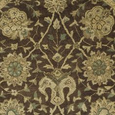 Safavieh Antiquity At21 Brown/Green Area Rug Loloi Rugs, Antique Persian Rug, Carpet Colors, Green Area Rugs, Rug Pattern, Hand Spinning, Large Rugs, Persian Rug, Beautiful Rug