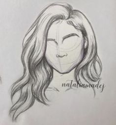 a drawing of a woman's face with long hair and the words namkaanaday written on it