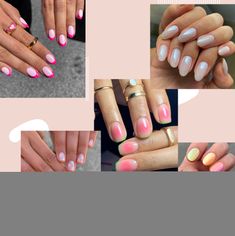 summer gel nails ideas design Emerald Nails, Opal Nails, Cute Summer Nail Designs, Summer Gel Nails, Short Gel Nails, Extreme Makeover, Basic Nails, Cute Gel Nails, Vacation Nails