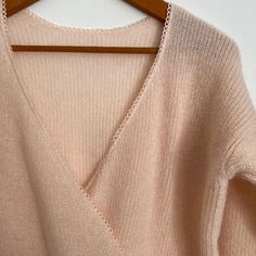 Beautiful Baby Pink Sweater With Wrap Effect! Baby Pink Sweater, Pink Sweater, Colorful Sweaters, Baby Pink, Sweaters For Women, Cream, Pink, Women Shopping, Color