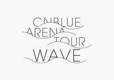 the words are black and white on a white background, with an abstract wave in the middle