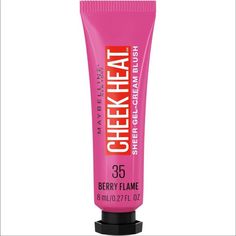 Maybelline Cheek Heat Bundle 2 Nwt Gel Cream Blush 35-Berry Flame Maybelline Cheek Heat, Best Cream Blush, Maybelline Blush, Makeup Tips For Older Women, Best Drugstore Makeup, Natural Glowy Makeup, Blush On Cheeks, Eye Makeup Techniques, Maybelline Makeup