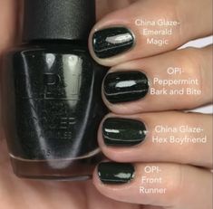 Toenails Colors, Opi Shades, Nail 2024, Pedicure Ideas, Tapered Natural Hair, Dark Green Nails, Toe Nail Color