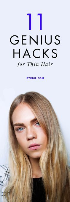 11 hair hacks for fine, thin strands Thick Hair Solutions, Thick Hair Remedies, Get Thicker Hair, Haircut Styles For Women, Short Haircut Styles, Hair Strands, Cute Short Haircuts, Thicker Hair, Hair Remedies