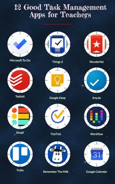 the 12 good task management apps for teachers are on display in this screenshote