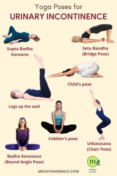 urinary incontinence, yoga for incontinence, bladder problems in women, natural remedies for urinary problems Bladder Exercises, Poses For Beginners, Yoga For Seniors, Easy Yoga Workouts, Pose Yoga