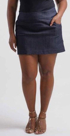 PLEASE ALLOW 2-3 WEEKS FOR PREORDERS AND BACKORDERS The perfect A-line miniskirt WITH POCKETS!! Girls, we need pockets right? These are deep enough to hold your phone or wallet without looking bulky! It may look mid-thigh all the way around but actually I added extra length in the back to ensure you always have your booty covered! Pairs perfectly with our new summer tops! Complete the look: Matches the Denim Moto Jacket! Luxury Clothing, Denim Mini, Denim Mini Skirt, Moto Jacket, Summer Tops, Luxury Outfits, 3 Weeks, All The Way, Size 16